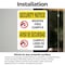 Signmission Weapon Free Campus Bilingual OSHA Security Notice Sign, Vinyl Decal, 7in W x 10in L, 2PK OS-2PACK-SN-D-710-L-11682 - alternate 5